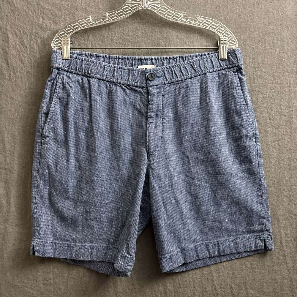Tommy Bahama Men's Size Large x 6 Blue Linen Blend Chino Shorts